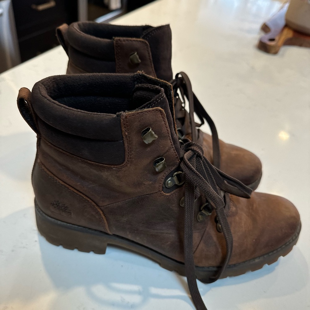 Timberland Dark Brown Ankle Booties